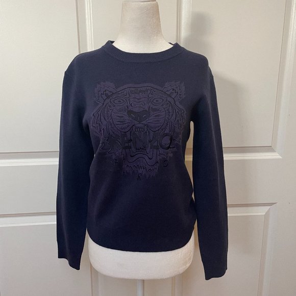 Kenzo Sweaters - Icon Tiger Head-embroidered Jumper from Kenzo